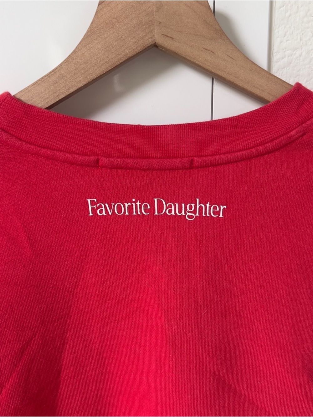 Favorite Daughter Red "Go Sports" Logo Sweatshirt - Picture 5 of 6